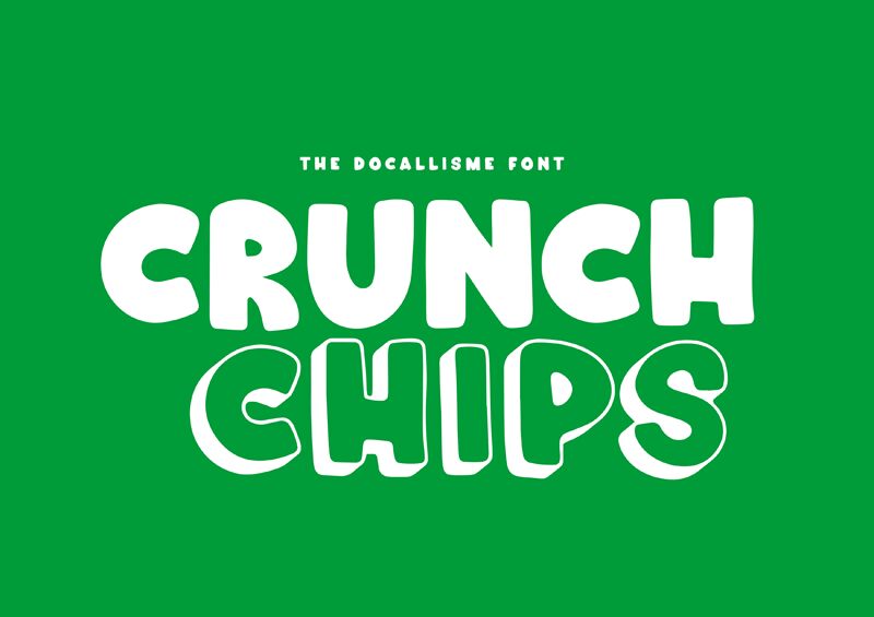 Crunch Chips 3D font | Fonts2u.com