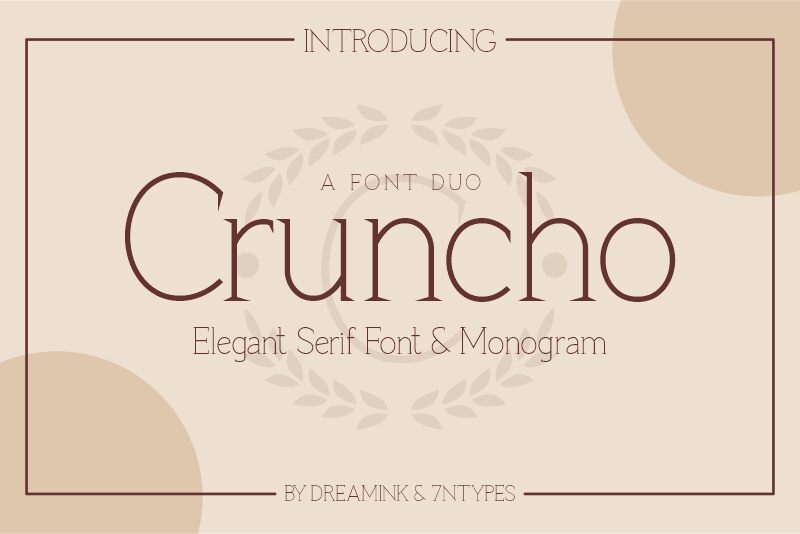 Cruncho Monogram Czcionka