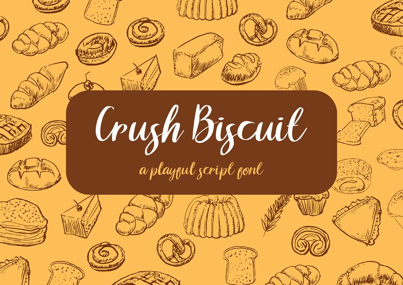 CRUSH BISCUIT Schriftart