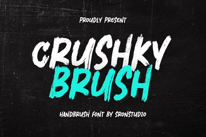 Crushky Brush Czcionka