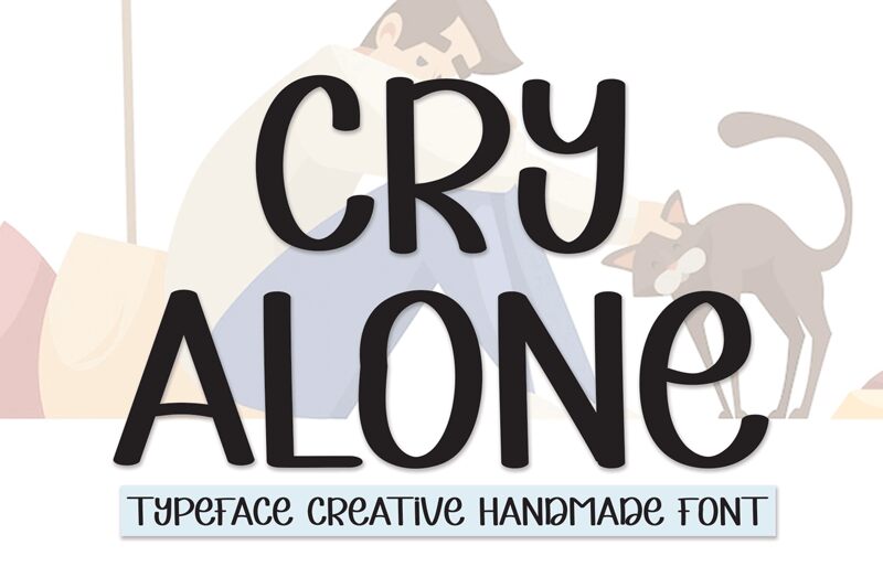 Cry Alone フォント