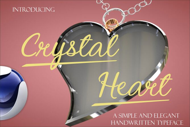 Crystal Heart 字体