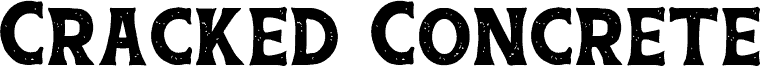 Cracked Concrete Display Rough font