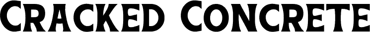 Cracked Concrete Display font