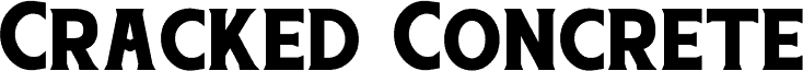 Cracked Concrete font