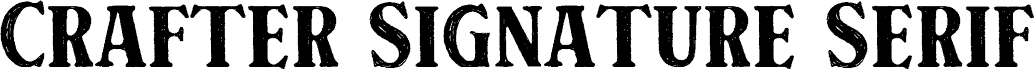 Crafter Signature Serif Regular