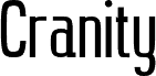 Cranity Regular czcionka
