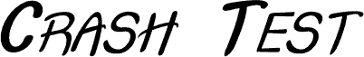 Náhled písma Crash  Test Italic