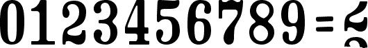 Podgląd czcionki CrashNumberingSerif