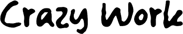 Preview of the Crazy Work font