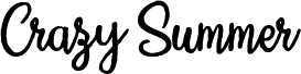 Попередній перегляд шрифту CrazySummerPersonalUse-Reg