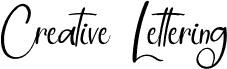 Creative Lettering шрифт