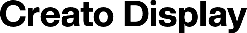 Anteprima del carattere CreatoDisplay-ExtraBold