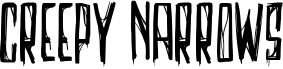 Creepy Narrows 字体