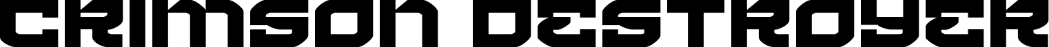 Preview of the Crimson Destroyer Expanded font
