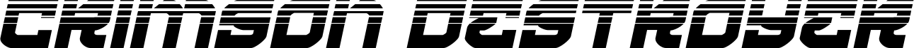 Preview of the Crimson Destroyer Halftone Ita font