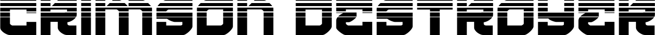 Preview of the Crimson Destroyer Halftone font
