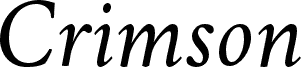 Crimson Italic