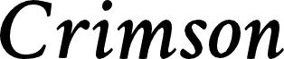 Crimson Semibold Italic