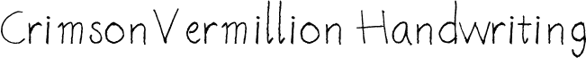 CrimsonVermillion Handwriting