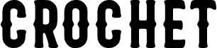 Preview of the Crochet font