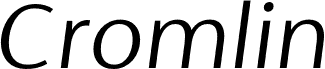 Cromlin DEMO Light Italic