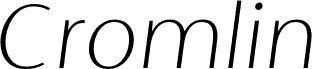 Cromlin DEMO Thin Italic