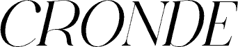 Preview of the CRONDE Italic font