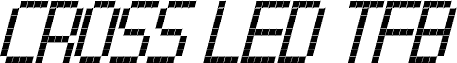 Cross led tfb bold Italic