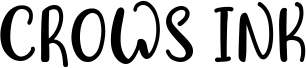 CrowsInk шрифт