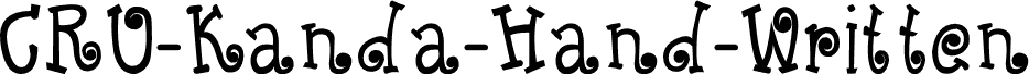CRU-Kanda-Hand-Written-Bold