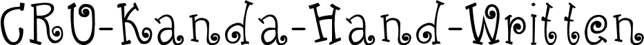 CRU-Kanda-Hand-Written