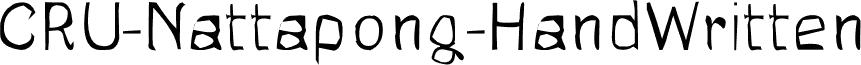 CRU-Nattapong-HandWritten-Regul