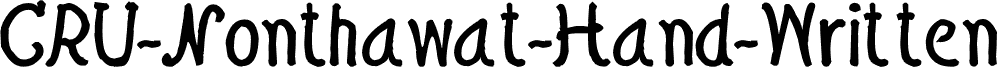 CRU-Nonthawat-Hand-Written Bold