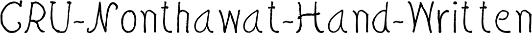 CRU-Nonthawat-Hand-Written Regular