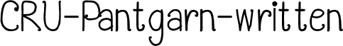 CRU-Pantgarn-written