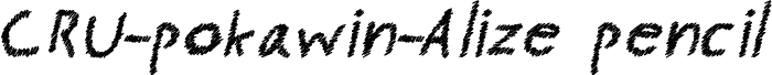 CRU-pokawin-Alize pencil-Italic