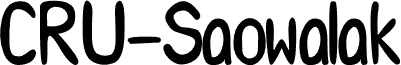 CRU-Saowalak-Bold