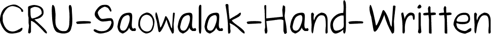 CRU-Saowalak-Hand-Written