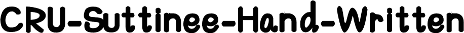 CRU-Suttinee-Hand-Written-Bold