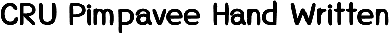 CRUPimpaveeHandWritten2Bold