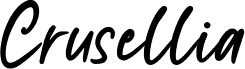Crusellia Personal Useフォントのプレビュー