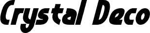 Crystal Deco Bold Italic