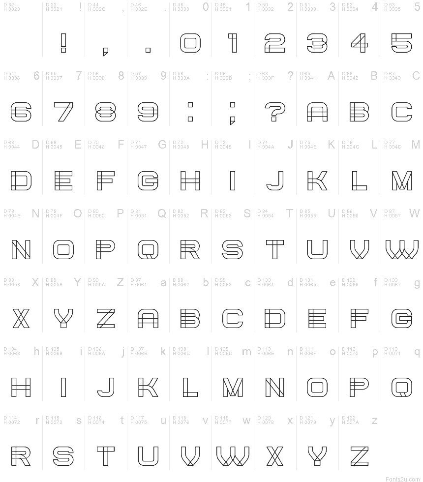 Created Regular font | Fonts2u.com