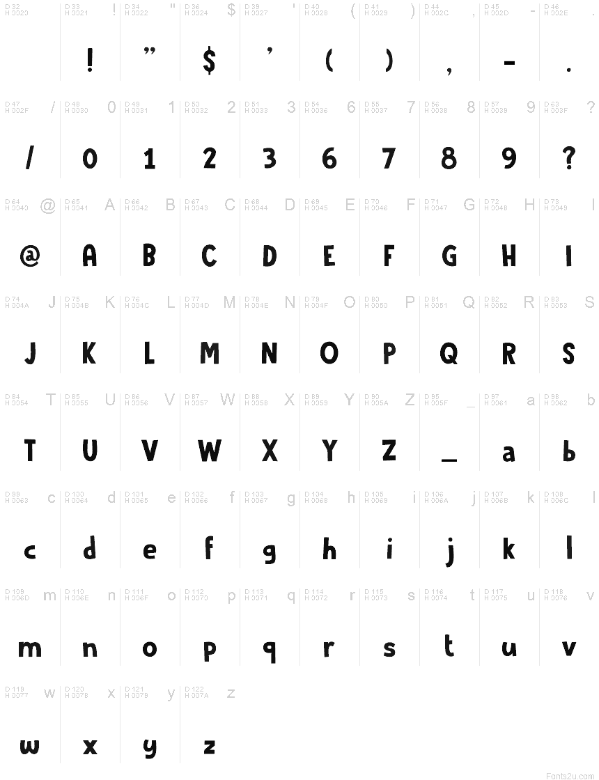 Crocodile Feet DEMO Regular font