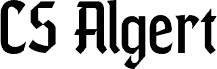 Preview of the CS Algert Demo Regular font