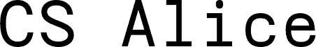 Preview of the CS Alice Mono Regular Demo font