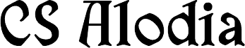 Preview of the CS Alodia Regular Demo font