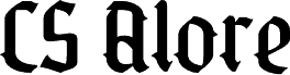 Preview of the CS Alore Demo Regular font