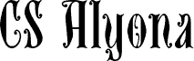 Preview of the CS Alyona Demo Regular font